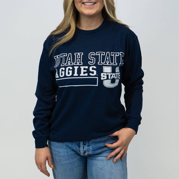 utah state aggies long sleeve tee